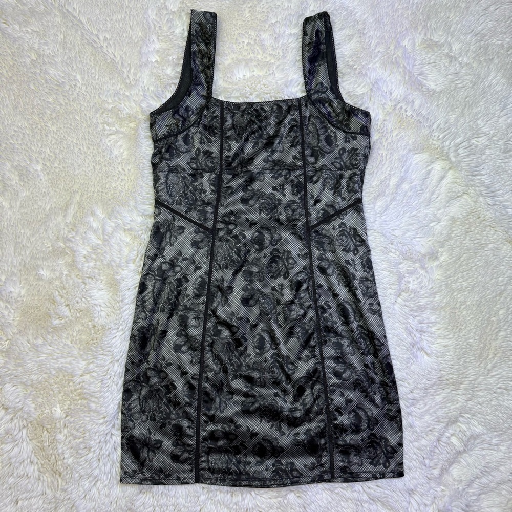 Free People Floral Gingham Lace Sleeveless Dress - Picture 6 of 11